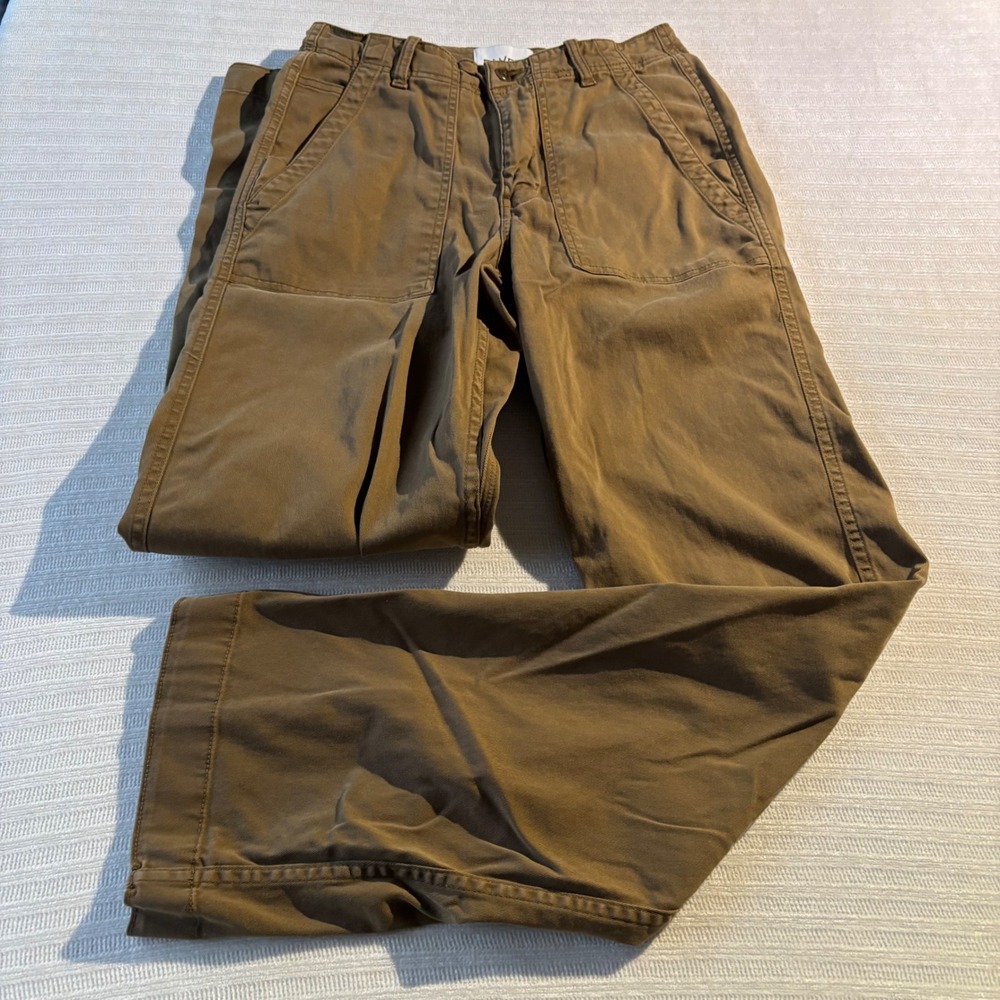 DU/ER Live Free Field Pants Brown Stretch Cotton Tencel Trousers 26x32 WTFR8016